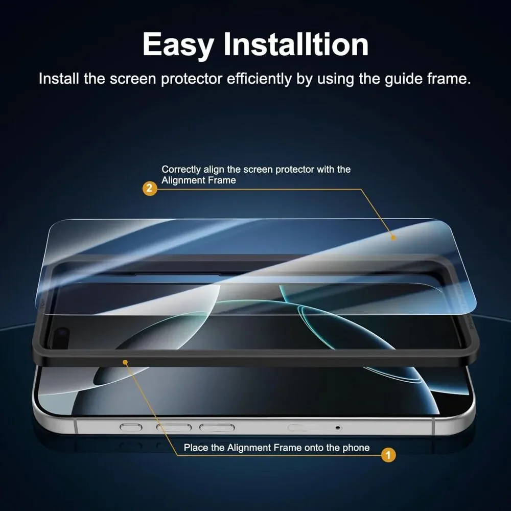 3 Pack Designed for iPhone 17 Pro Max, iPhone 16 Pro Max Screen Protector